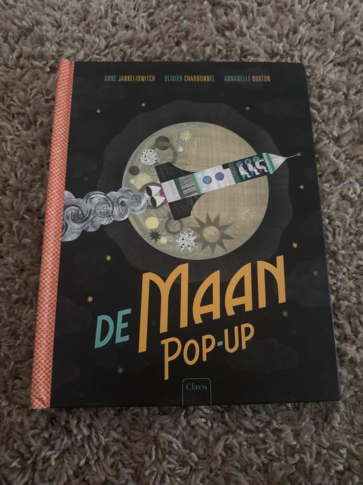 De Maan Pop-Up: Ruimtereis voor Jonge Astronauten!, Boeken, Kinderboeken | Jeugd | onder 10 jaar, Nieuw, Non-fictie, Ophalen of Verzenden