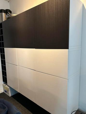 Kasten op maat IKEA zwart-wit