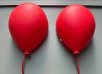Vintage IKEA ballonlamp 2x Drömminge (rood) - jaren ’90, Ophalen of Verzenden, Gebruikt