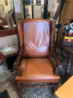 Oude stoel leer, Ophalen of Verzenden