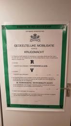 3 verschillende pamfletten mobilisatie koude oorlog, Verzamelen, Militaria | Algemeen, Ophalen of Verzenden, Landmacht, Nederland