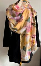 Viscose Sjaal met Bloemenprint, Ophalen of Verzenden, Nieuw, Sjaal