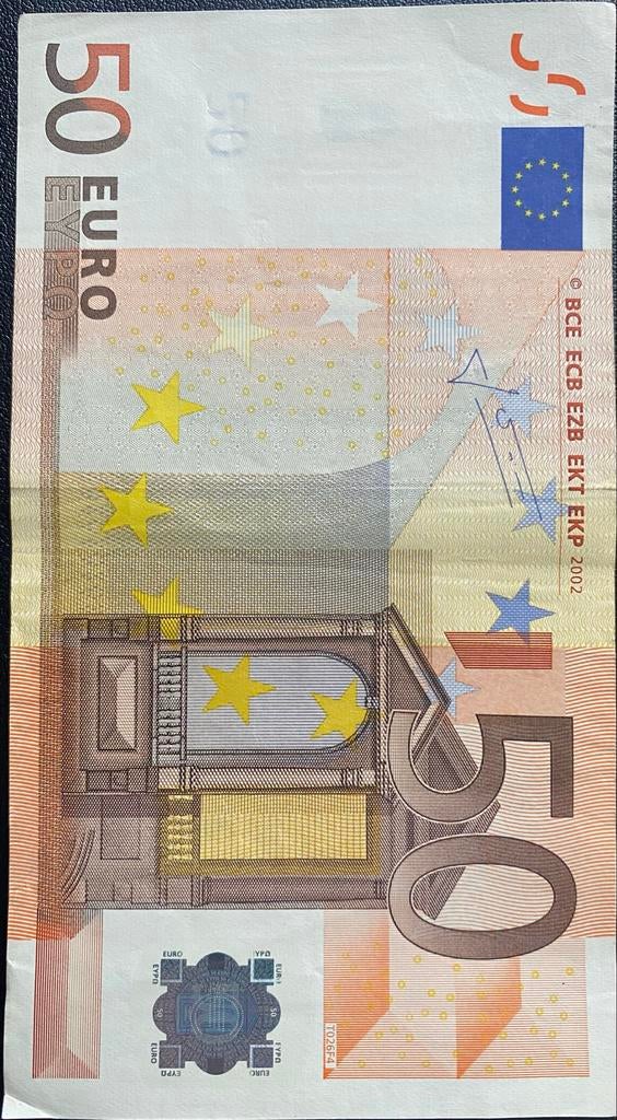 50 Euro Biljet, Postzegels en Munten, Bankbiljetten | Europa | Eurobiljetten, Ophalen, Overige landen, 50 euro, Los biljet