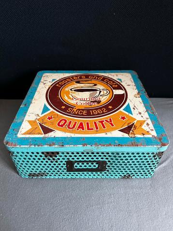 Theedoos retro look - gourmet coffee beschikbaar voor biedingen