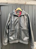 Nette Asos leren jas met capuchon, Kleding | Heren, Maat 52/54 (L), Zwart, Ophalen of Verzenden, Gedragen