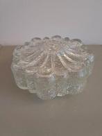 Plafondlamp vintage, glas, Scandinavisch, frosted, Huis en Inrichting, Lampen | Plafondlampen, Ophalen, Zo goed als nieuw, Glas