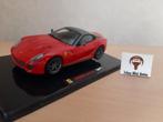 Ferrari 599 GTO rood/zwart dak van Hotwheels Elite 1:43, Overige merken, Auto, Nieuw, Ophalen of Verzenden