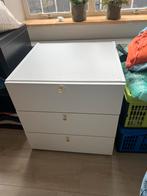 Wit ladekastje, Huis en Inrichting, Kasten | Kledingkasten, Ophalen, Zo goed als nieuw, Minder dan 100 cm, Met lade(s)