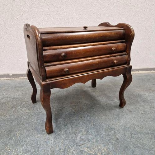 Oud naaikastje naaigerei ladekastje victoriaanse stijl, Antiek en Kunst, Curiosa en Brocante, Ophalen of Verzenden