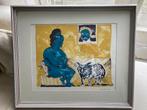 Mooie kleuren litho, gesigneerd Lucebert 1973 . 12/50, Ophalen of Verzenden