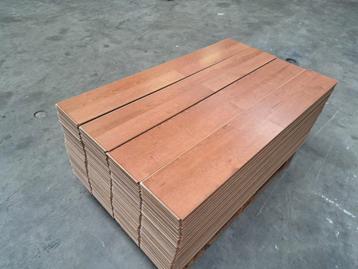 laminaat vloer 19,5x129,5 cm 62m², kliklaminaat, bruin. beschikbaar voor biedingen