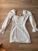 Jurk geblokt met pofmouwtjes maat s h&m, Kleding | Dames, Jurken, Ophalen of Verzenden, Zo goed als nieuw, Maat 36 (S), Boven de knie