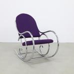 Rocking Chair in Chrome, 1970s, Huis en Inrichting, Fauteuils, 75 tot 100 cm, Gebruikt, 75 tot 100 cm, Ophalen