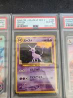 psa  10  / espeon neo 2 promo japans € 200, Ophalen of Verzenden, Nieuw, Losse kaart