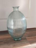 Mooie grote glazen vaas, Minder dan 50 cm, Glas, Ophalen of Verzenden, Wit