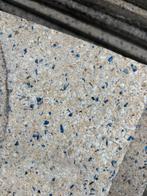 40x40 creme met blauwe spikkel, Tuin en Terras, Tegels en Klinkers, Gebruikt, Ophalen of Verzenden, 10 m² of meer, Beton