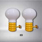 space age Ingo Maurer set bulb wandlampen 60er, Huis en Inrichting, Lampen | Wandlampen, Ophalen, Zo goed als nieuw, Glas, Space age