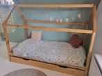 Houten huisjesbed met lade voor kinderkamer., Ophalen, 85 tot 100 cm, Zo goed als nieuw, Matras