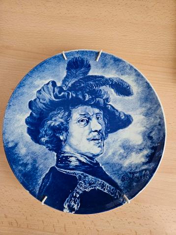 Boch La Louviere Delfts blauw Bord Rembrandt 28cm beschikbaar voor biedingen
