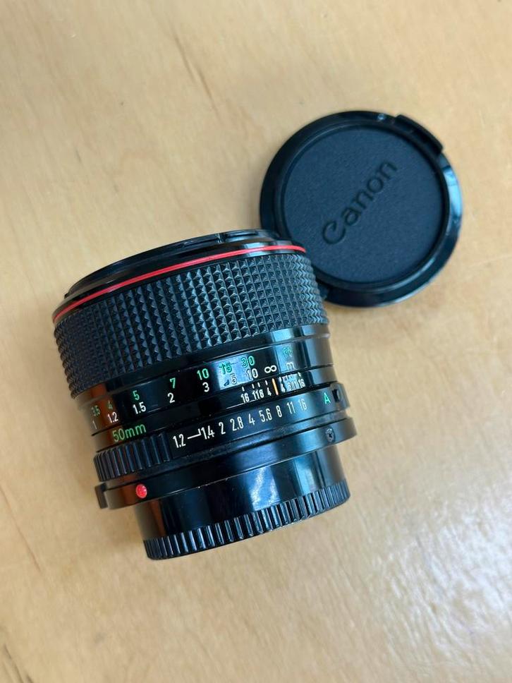 Canon fd 50mm f1.2 L, Audio, Tv en Foto, Fotografie | Lenzen en Objectieven, Zo goed als nieuw, Standaardlens, Ophalen of Verzenden