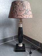 Stijlvolle Schemerlamp op Zuilvoet, Huis en Inrichting, Lampen | Tafellampen, Ophalen of Verzenden, Gebruikt, Metaal, Klassiek