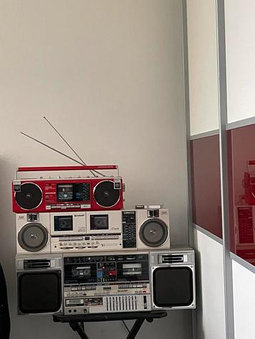 Sharp Gf-800 Radio cassetterecorder/Boombox/Ghettoblaster beschikbaar voor biedingen