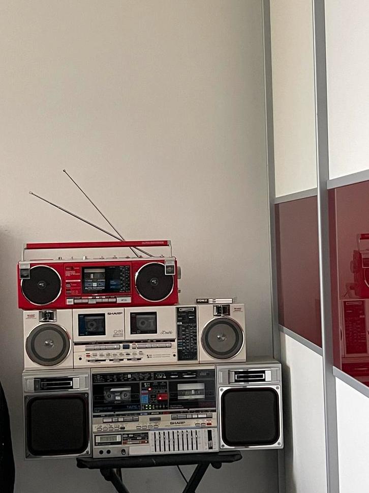 Sharp Gf-800 Radio cassetterecorder/Boombox/Ghettoblaster, Audio, Tv en Foto, Radio's, Ophalen of Verzenden