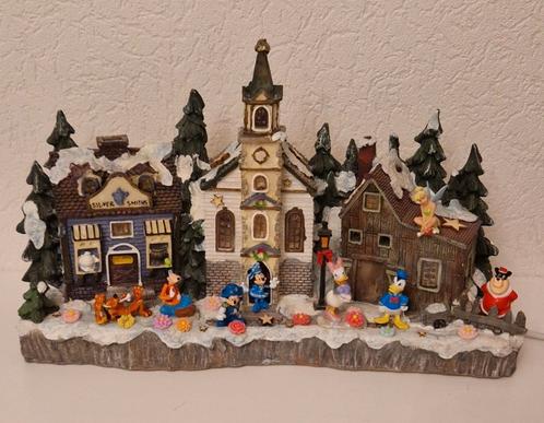 Prachtig kerstdorp  met minnie,mickey.pluto.donald.katrien., Diversen, Kerst, Zo goed als nieuw, Ophalen of Verzenden
