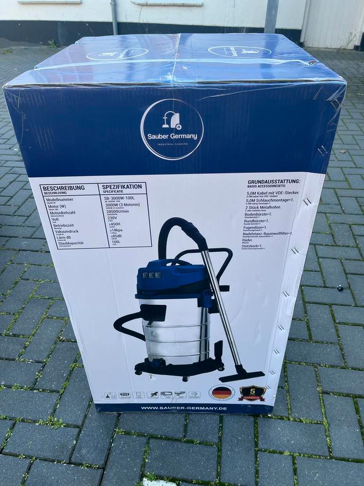 Sauber Germany Stofzuiger - Nieuw in Doos!, Zakelijke goederen, Machines en Bouw | Onderhoud en Reiniging, Ophalen of Verzenden
