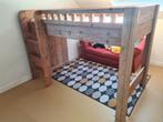 Hoogslaper steigerhout 190x90, Ophalen, Gebruikt, Hoogslaper