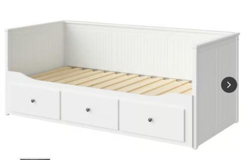 IKEA Hemnes logeerbed met 2 matassen., Huis en Inrichting, Slaapkamer | Bedden, Zo goed als nieuw, Tweepersoons, 90 cm, 200 cm