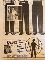 DEVO Duty Now release A3 advertentie, Ophalen of Verzenden