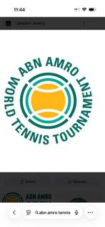 3 kaarten ABN tennis dinsdag avond 10 geb, 1e ring, Drie personen of meer, Februari