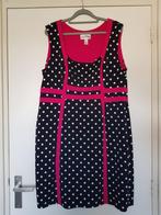 Joseph Ribkoff jurk 48 zwart-wit-fuchsia, Zwart, Maat 46/48 (XL) of groter, Joseph Ribkoff, Ophalen of Verzenden