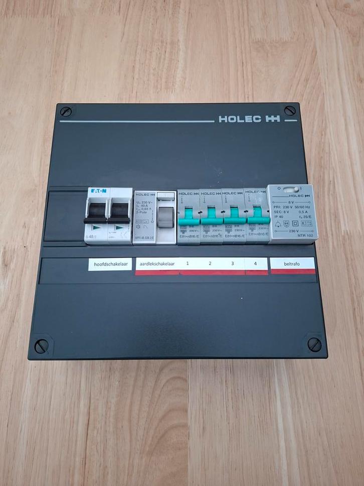 Eaton / Holec Groepenkast 4 groepen + beltrafo, Doe-het-zelf en Verbouw, Elektra en Kabels, Gebruikt, Overige typen, Ophalen of Verzenden