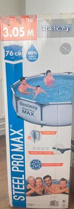 Bestway zwembad met pomp en overkapping., Tuin en Terras, 80 tot 120 cm, Rond, 300 cm of meer, Ophalen of Verzenden