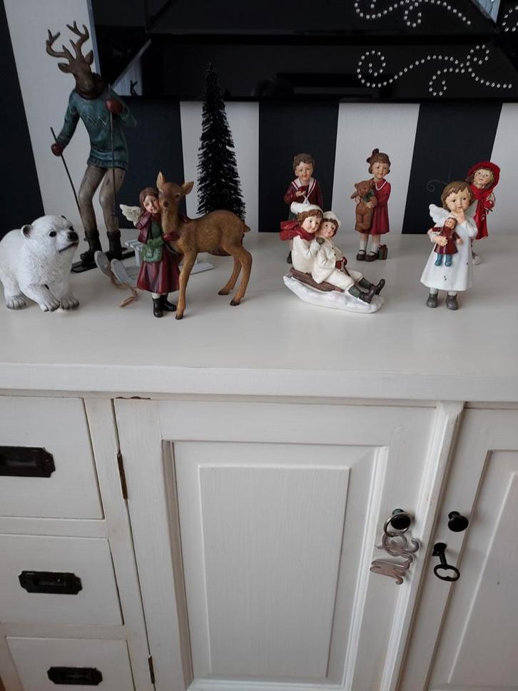 Kerstdecoratie Beelden Collectie, Diversen, Kerst, Zo goed als nieuw, Ophalen of Verzenden