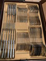 Verzilverd bestek in cassette, Verzenden, Gebruikt, Zilver, Bestekset