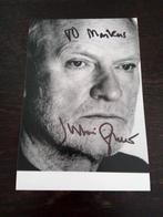 Filmster Handtekening Julian Glover in james bond, Verzenden, Foto of Kaart, Gesigneerd