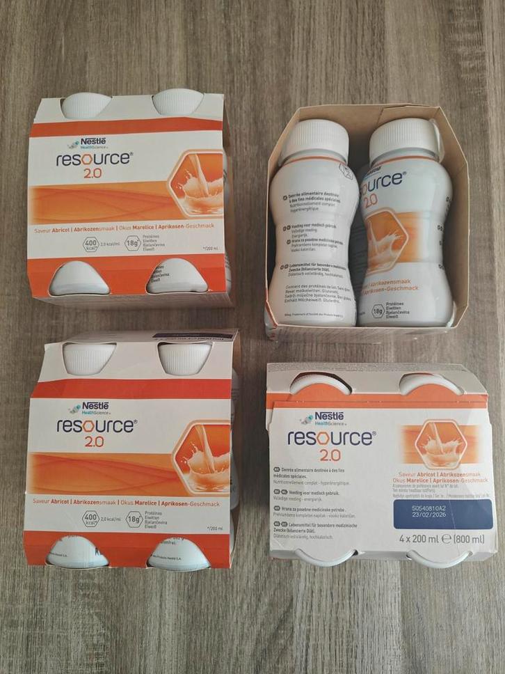 Nestle Resource 2.0 Drinkvoeding Proteïnedrink Abrikoos, Diversen, Levensmiddelen, Ophalen