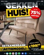 Eetkamerbank - Actiemodel!, Nieuw, Ophalen of Verzenden, Metaal, Modern