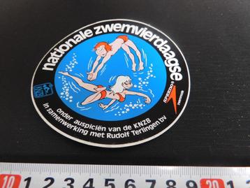 stickers KNZB Nationale zwemvierdaagse SPEEDO ( Zwart )  beschikbaar voor biedingen