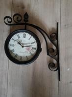 Dubbelzijdige Wandklok - Belle Jardiniere, Ophalen, Gebruikt, Analoog, Wandklok