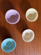 Vintage keramieken eierdopjes/pindaschaaltjes jaren '60-'70, Ophalen of Verzenden, Zo goed als nieuw