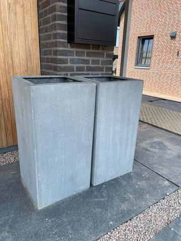 2 grote hoge bloembakken beschikbaar voor biedingen