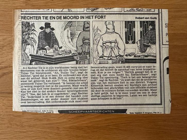 Rechter Tie krantenstrip nr. 8 – Algemeen Dagblad (1981), Verzamelen, Stripfiguren, Ophalen