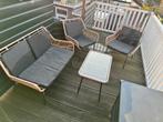 Tuinset loungeset rotan, Tuin en Terras, Ophalen, 4 zitplaatsen, Loungeset, Bank