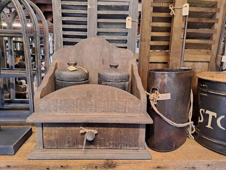 mooi zware kwaliteit uniek sober grutterskastje stoer shabby, Huis en Inrichting, Woonaccessoires | Overige, Nieuw, Ophalen of Verzenden