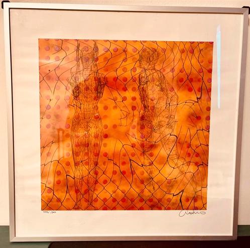 Arturo Parisius, gesigneerde zeefdruk., Antiek en Kunst, Kunst | Schilderijen | Abstract, Ophalen