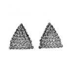 Clip-on Oorbellen Strass - Driehoekige Oorclips Oorbellen, Overige materialen, Met strass, Birgitta-Gracht 33, 6465 EL Kerkrade, Nederland